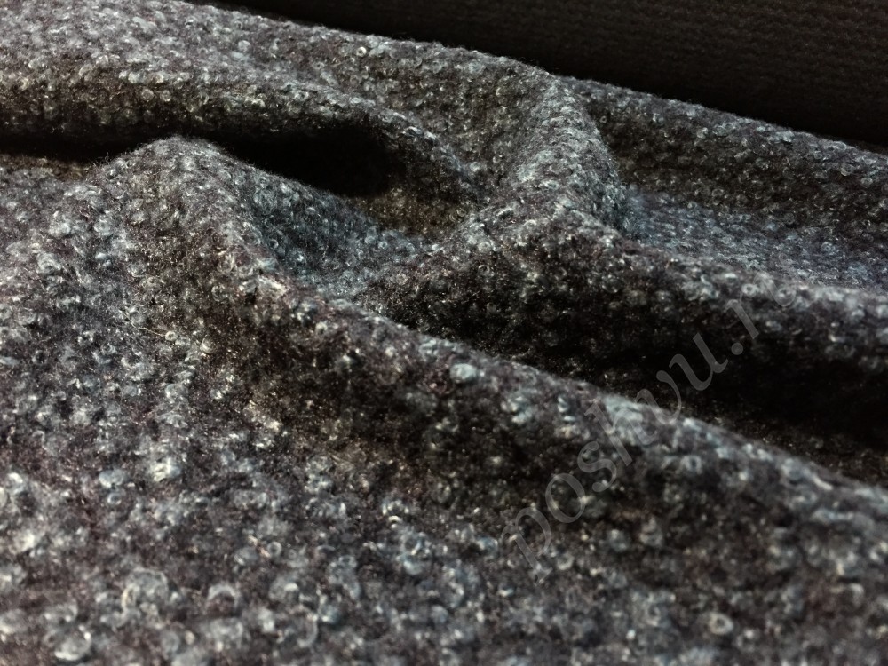 Ткань пальтовая серо-коричневого цвета