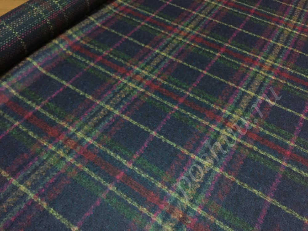 Ткань пальтовая Шотландка