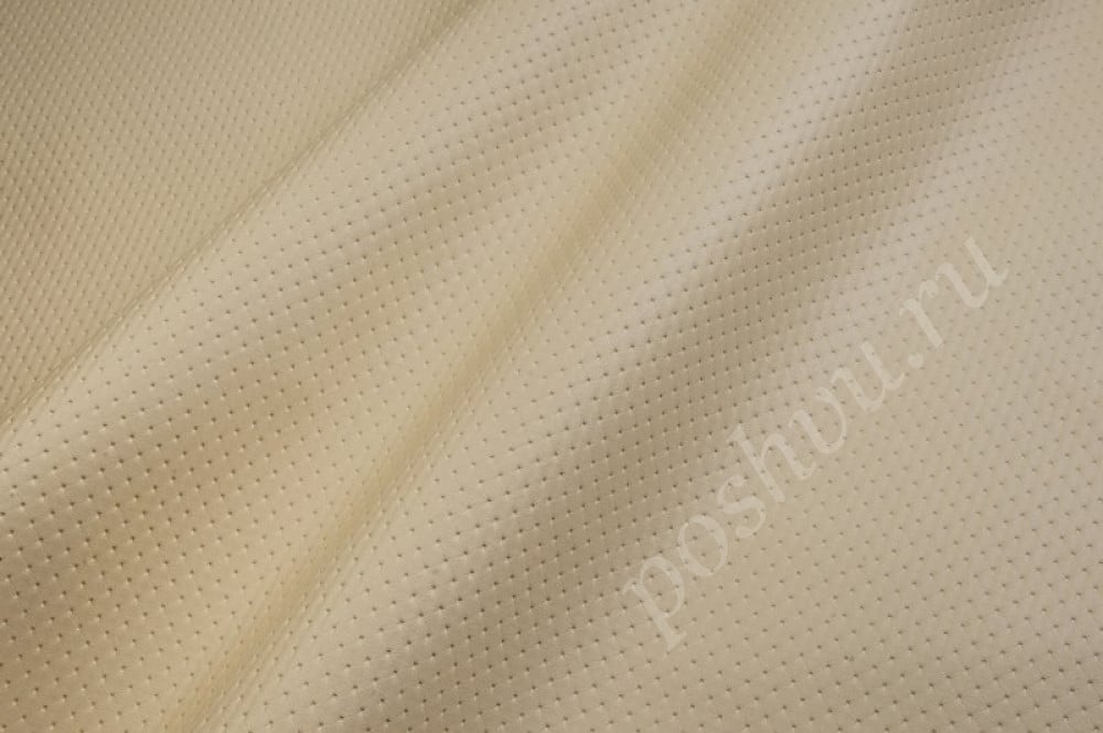 Мебельная ткань экокожа PUNTO бежевого цвета 520г/м2