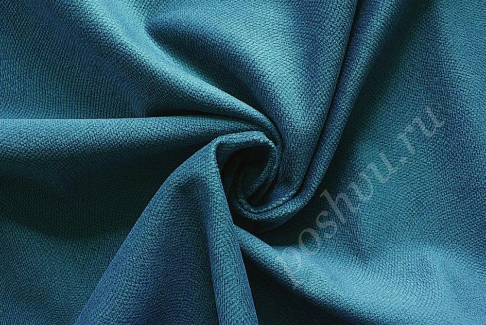 Мебельная ткань велюр OSKAR синий 300г/м2