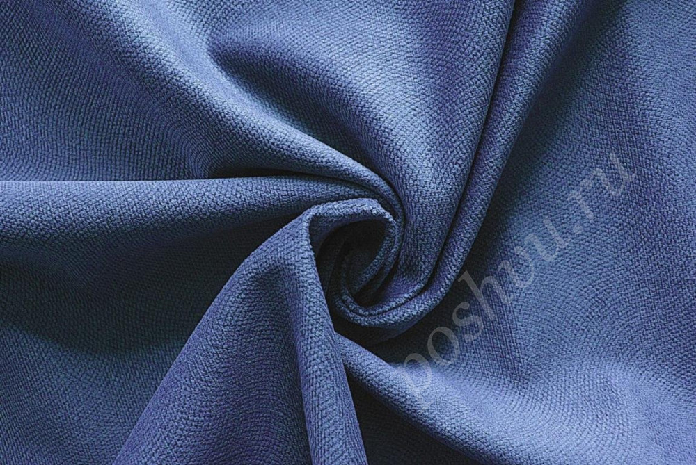 Мебельная ткань велюр OSKAR темно-синий 300г/м2