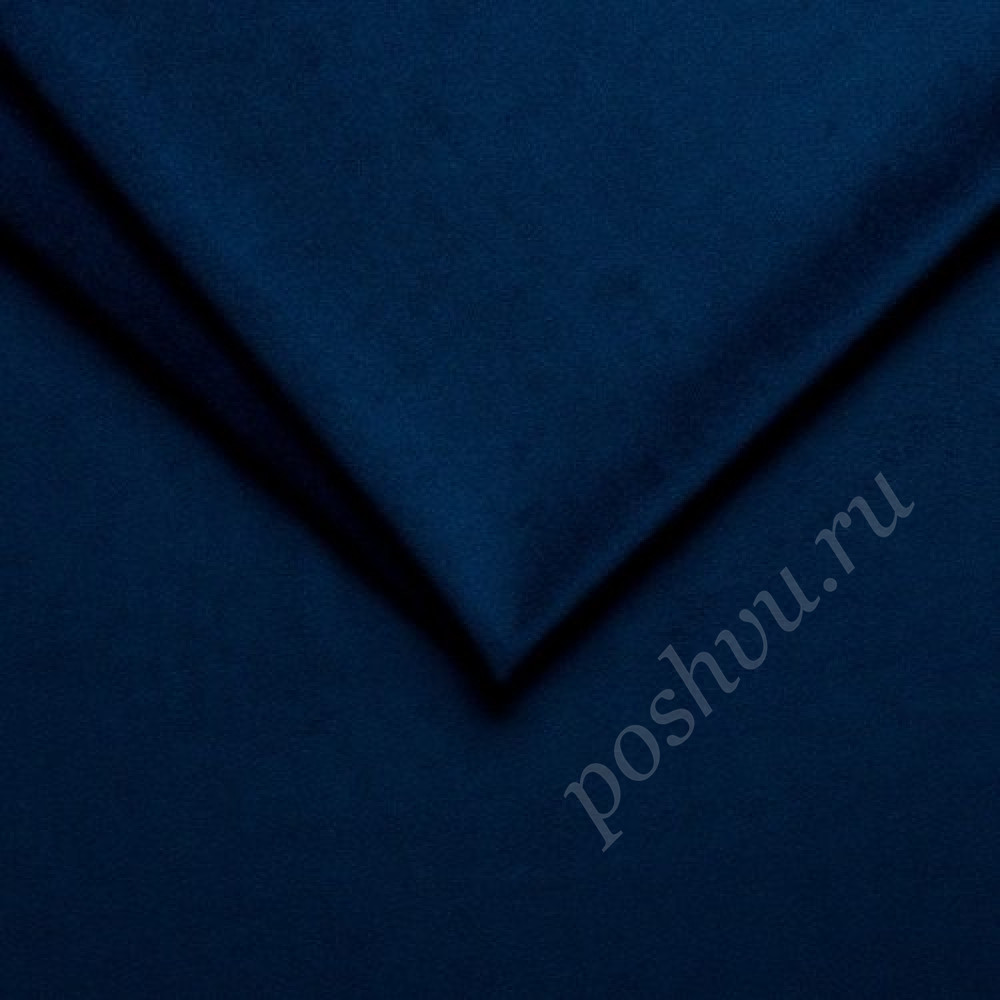 Мебельная ткань велюр VELUTTO темно-синий 290г/м2