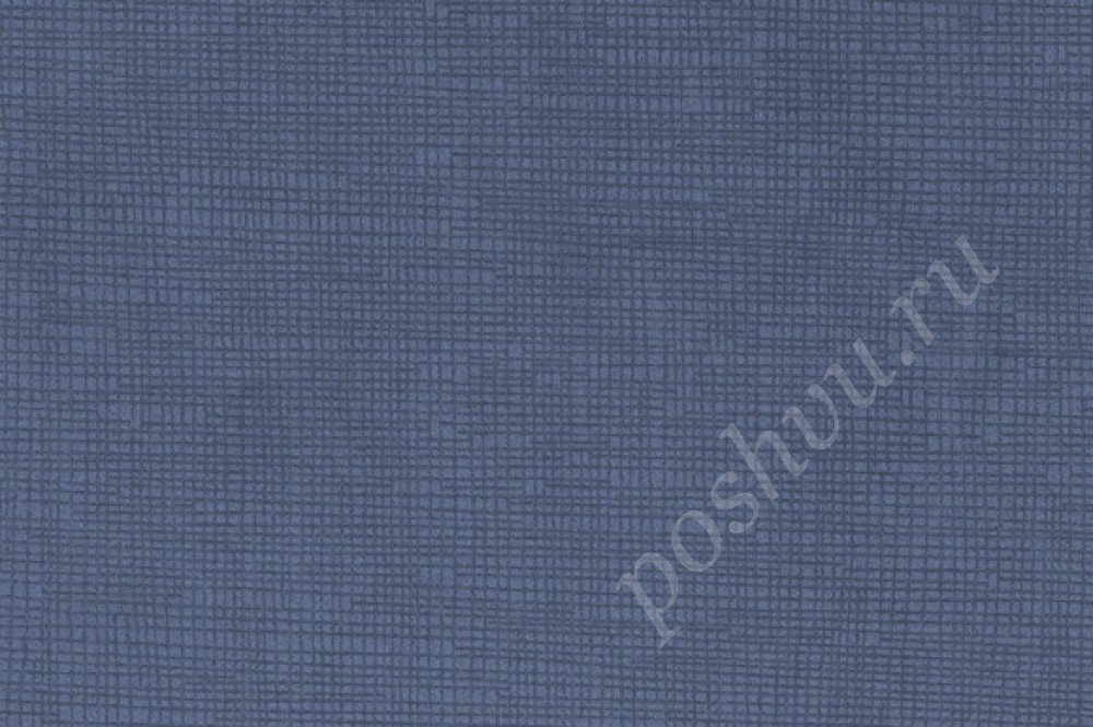 Ткань велюр VITAL Серо-синий