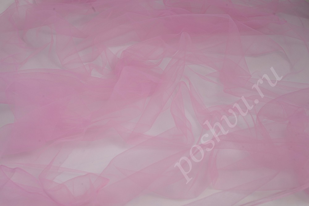 Сетка мягкая нежно-розового цвета