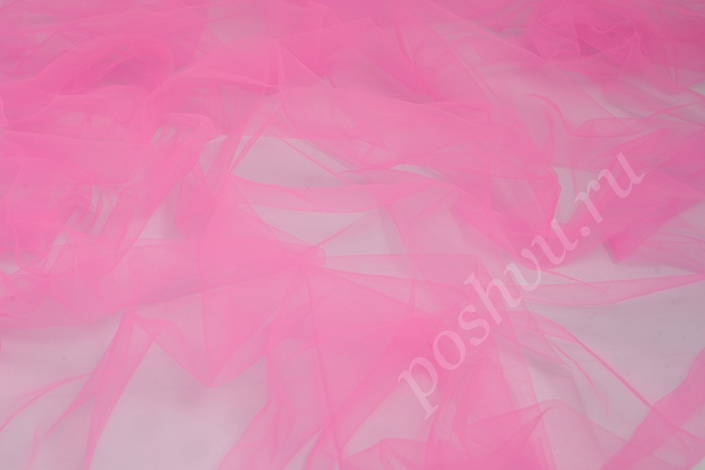 Сетка мягкая розового цвета