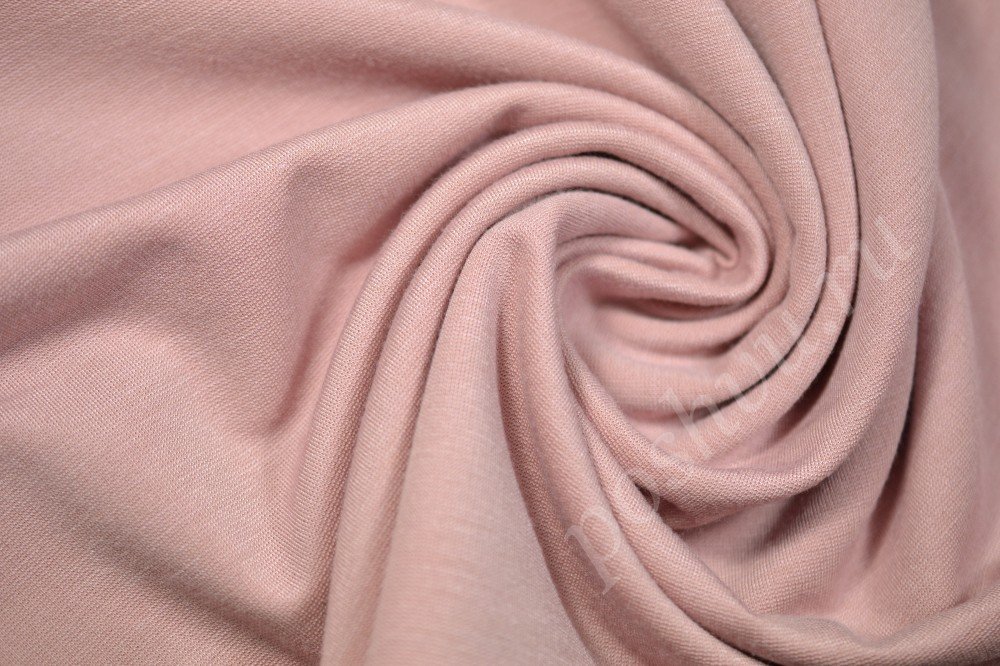 Ткань джерси нежно-розового цвета