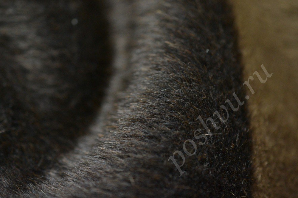 Ткань пальтовая Max Mara в полосы темно-коричневого, бежевого и белого оттенка