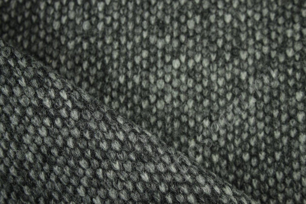 Ткань пальтовая Серый меланж Max Mara