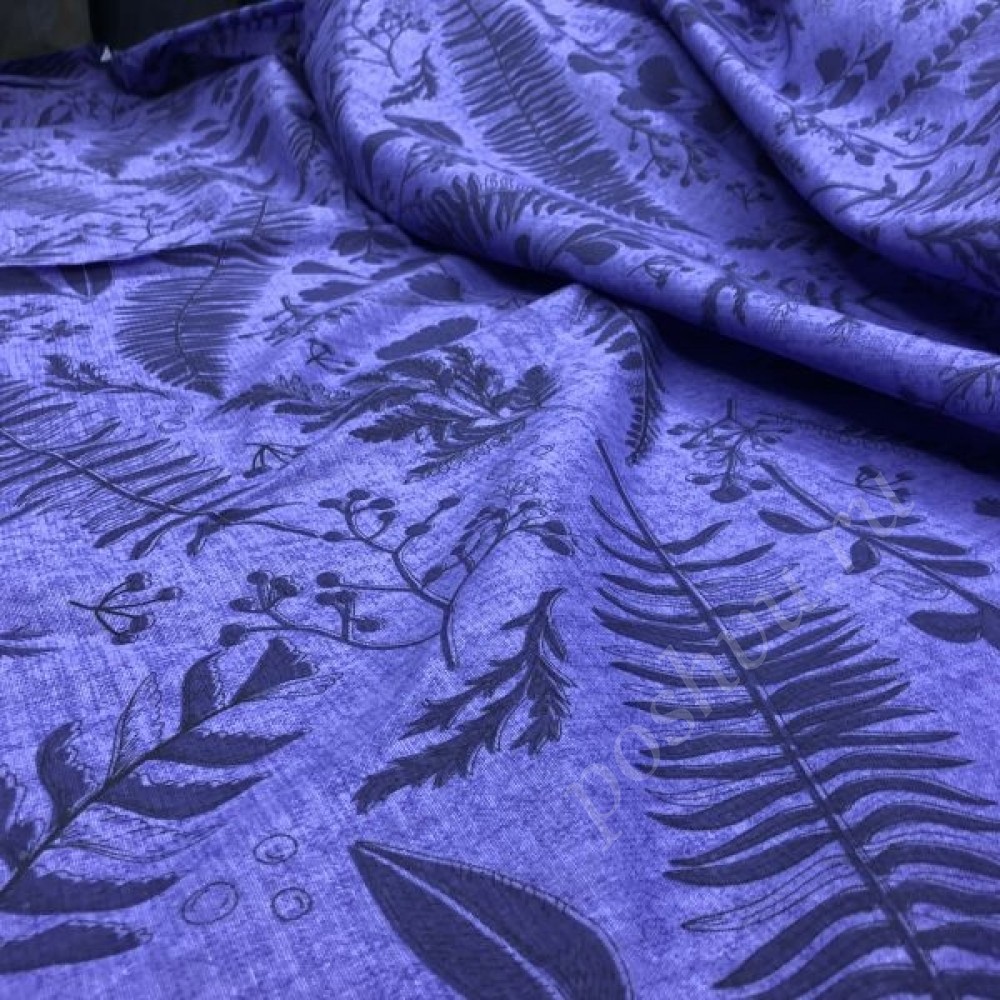 Льняная Ткань для постельного белья фиолетового цвета 220см