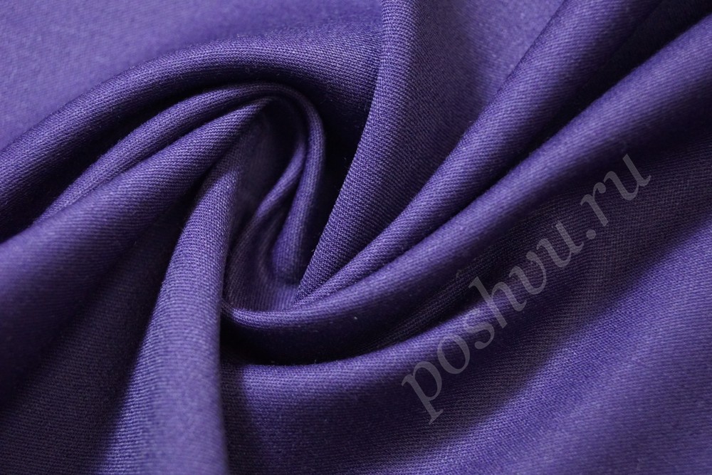 Ткань костюмная фиолетового оттенка