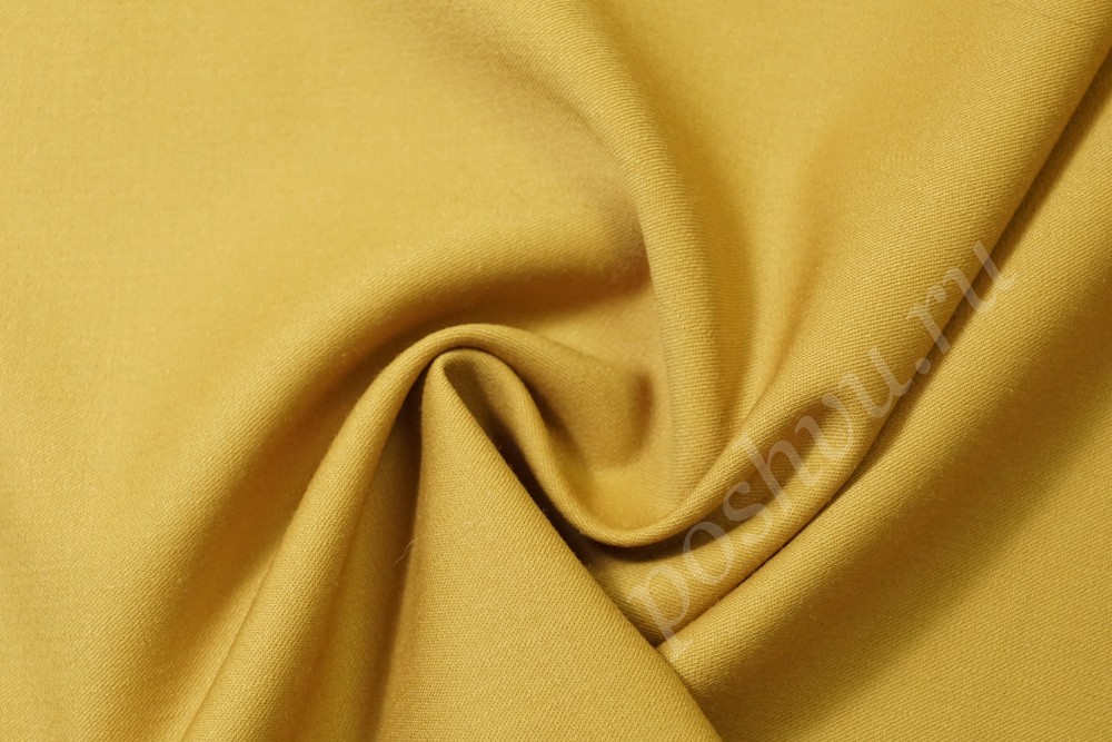 Ткань костюмная желтого оттенка