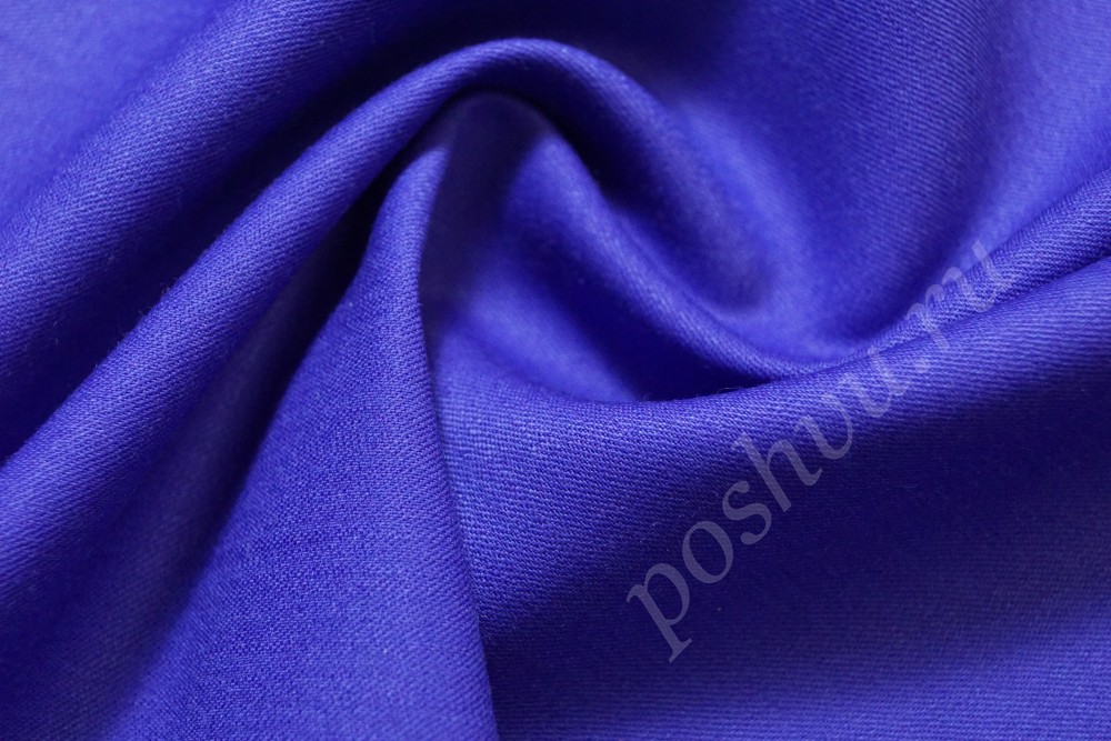 Ткань костюмная синего оттенка
