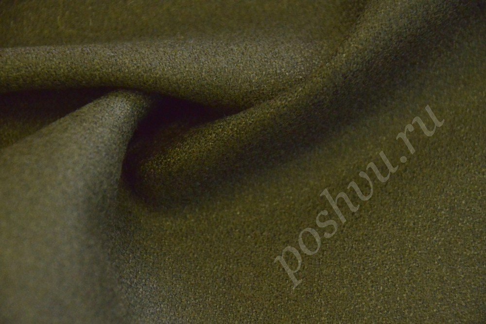 Шёлковая ткань оливкового цвета
