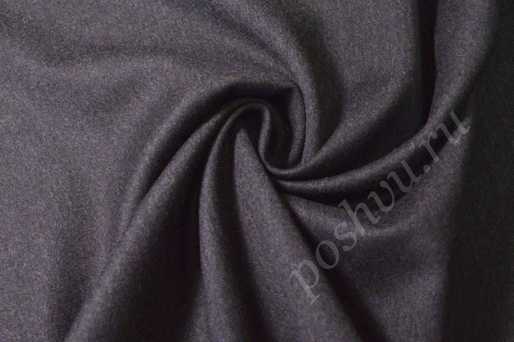 Костюмная ткань тёмно-серого цвета