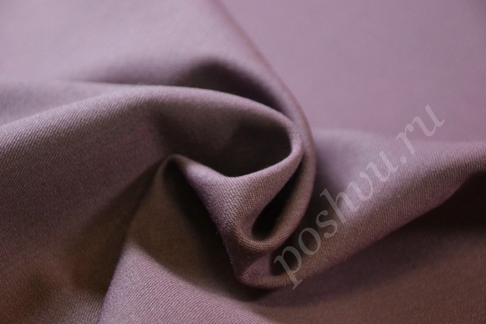 Ткань костюмная лилового оттенка