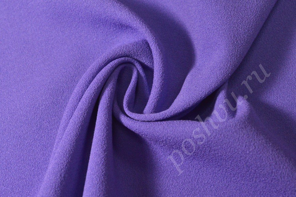 Ткань креп фиолетового оттенка