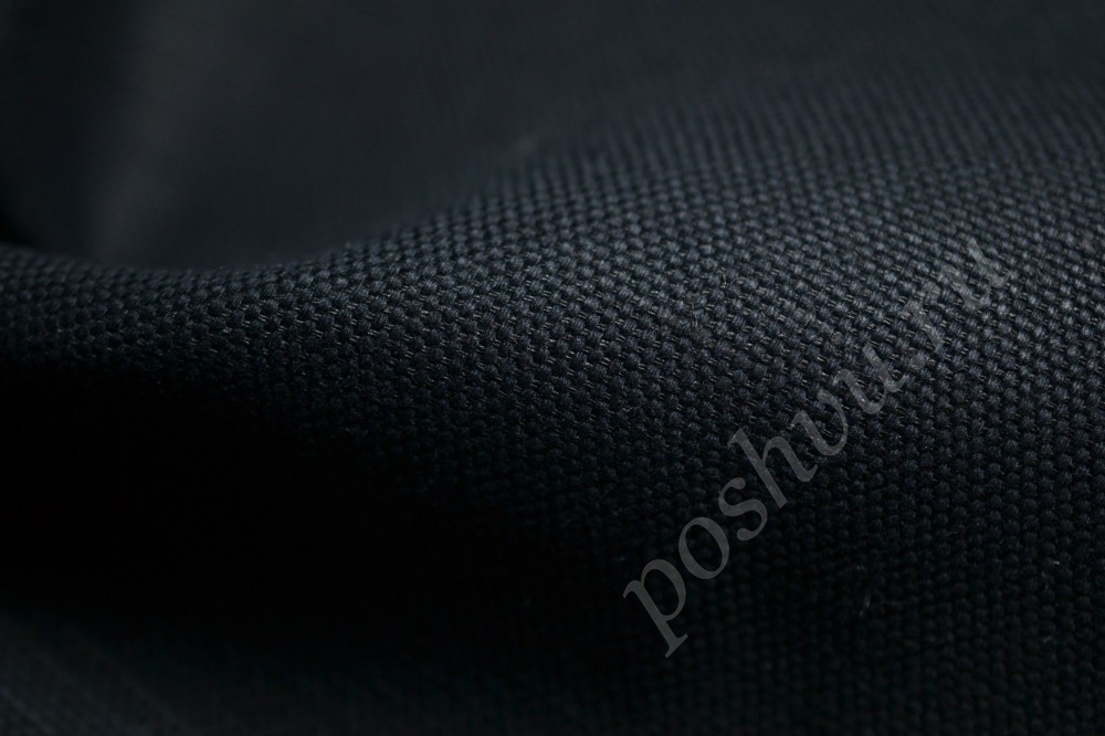 Льняная ткань для мебели черного оттенка