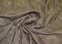 Жаккардовая ткань лилово-серого оттенка с вышивкой в виде роз