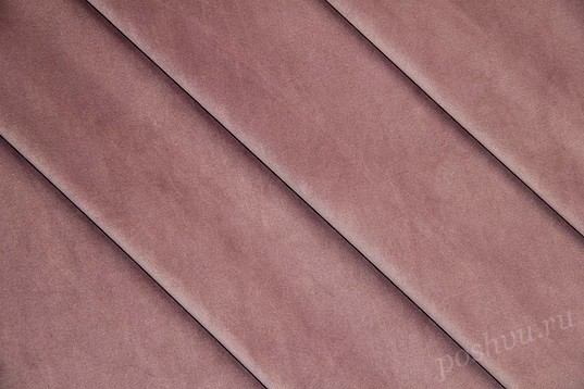 Велюр с вискозой однотонный "Ассоль" розового цвета