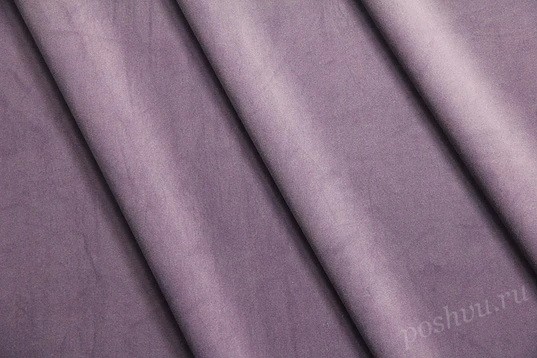 Велюр с вискозой однотонный "Ассоль" лилового цвета