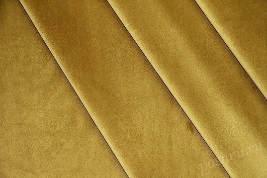 Велюр с вискозой однотонный "Ассоль" золотистого цвета