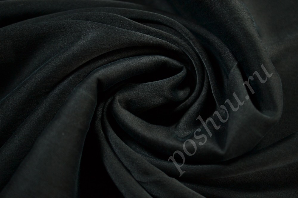Шелковая ткань Pinko черного оттенка