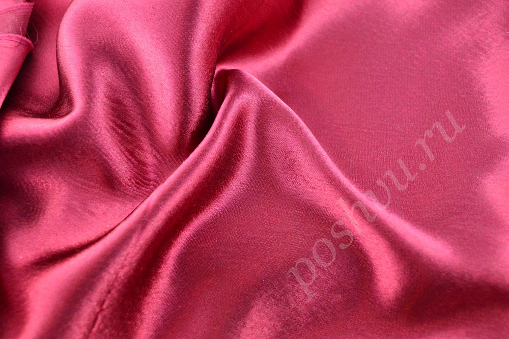 Ткань мягкий розовый креп-сатин хлопчатобумажный