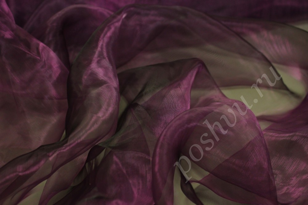 Ткань органза фиолетовая Арабская ночь
