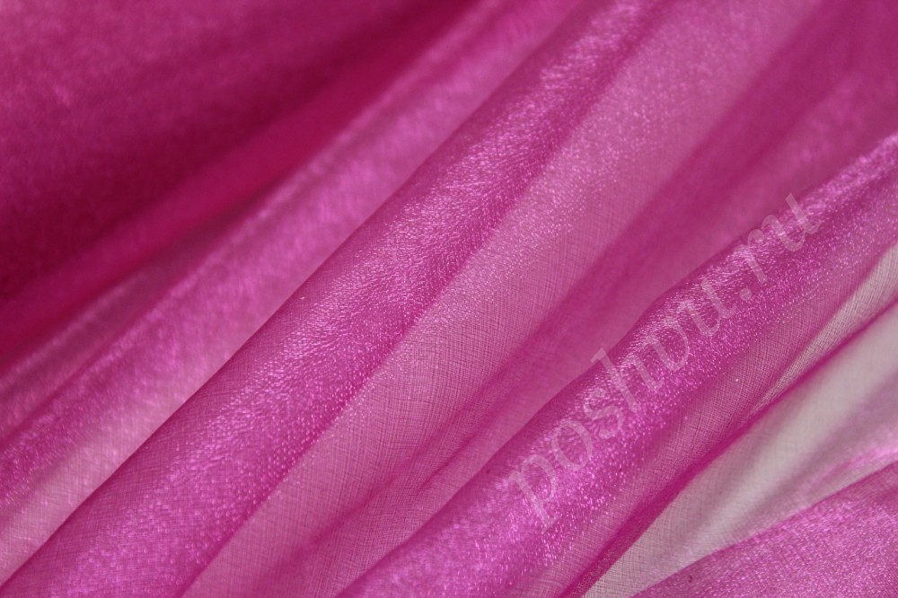 Ткань органза Розовая радость