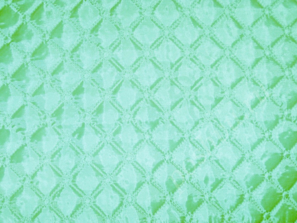 Ткань тёплая зелёная стёганая подкладка
