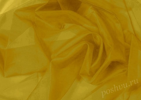 Ткань органза Желтого оттенка