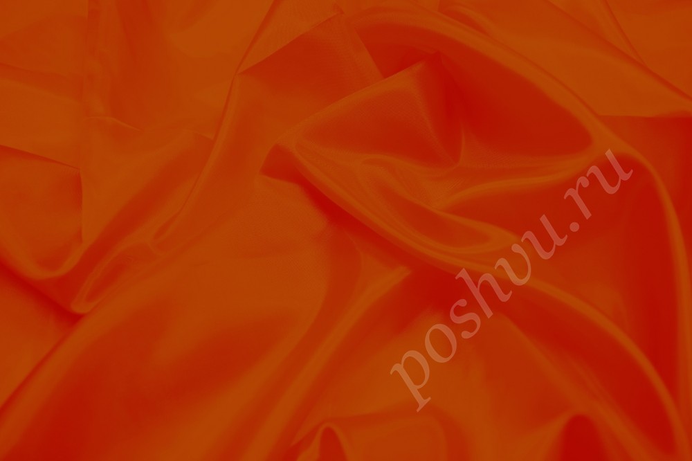 Ткань подкладочная оранжевого цвета
