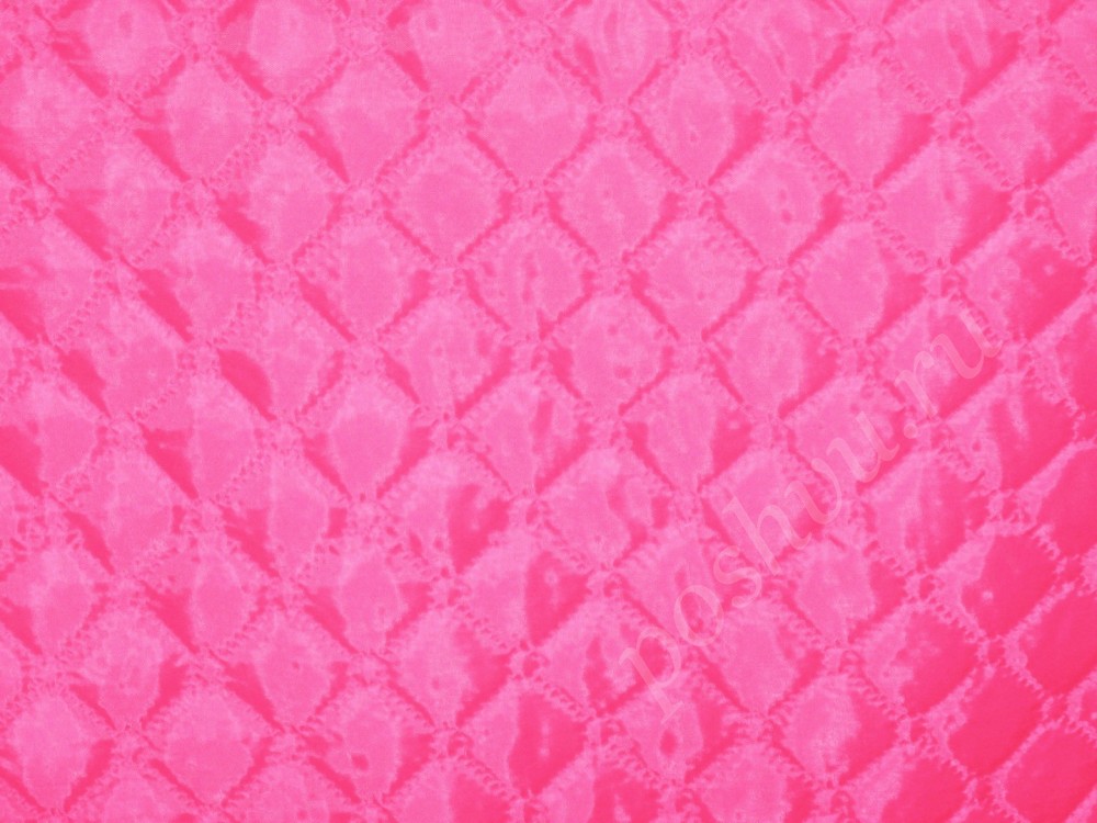 Ткань стеганая для подклади Розовый взрыв
