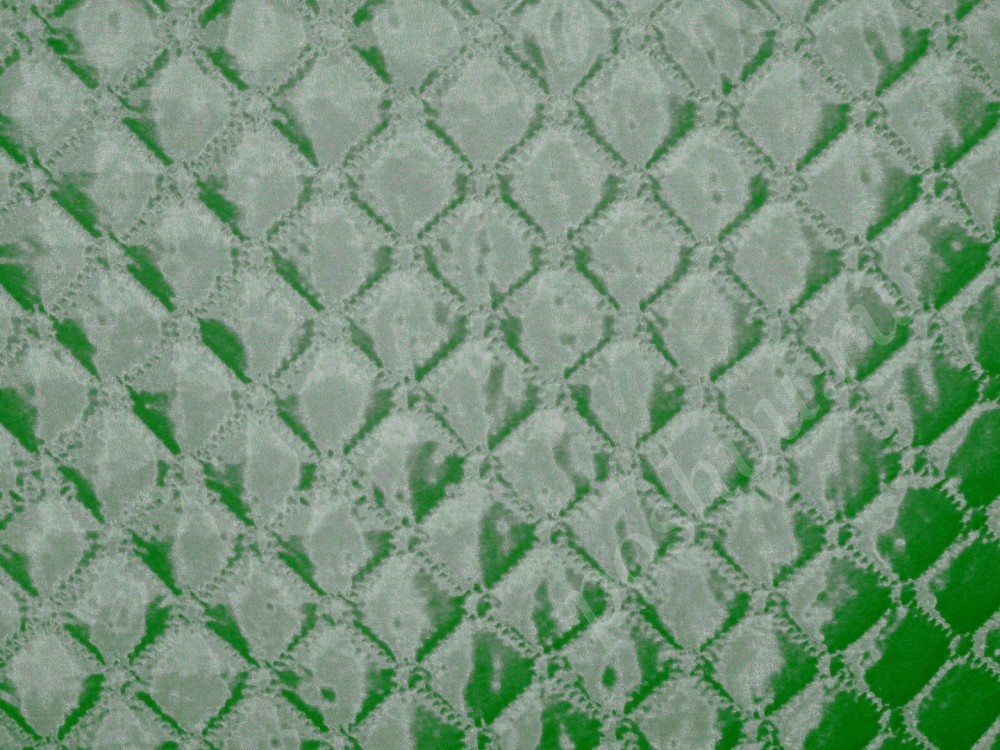 Ткань ярко-зелёная стёганая подкладка