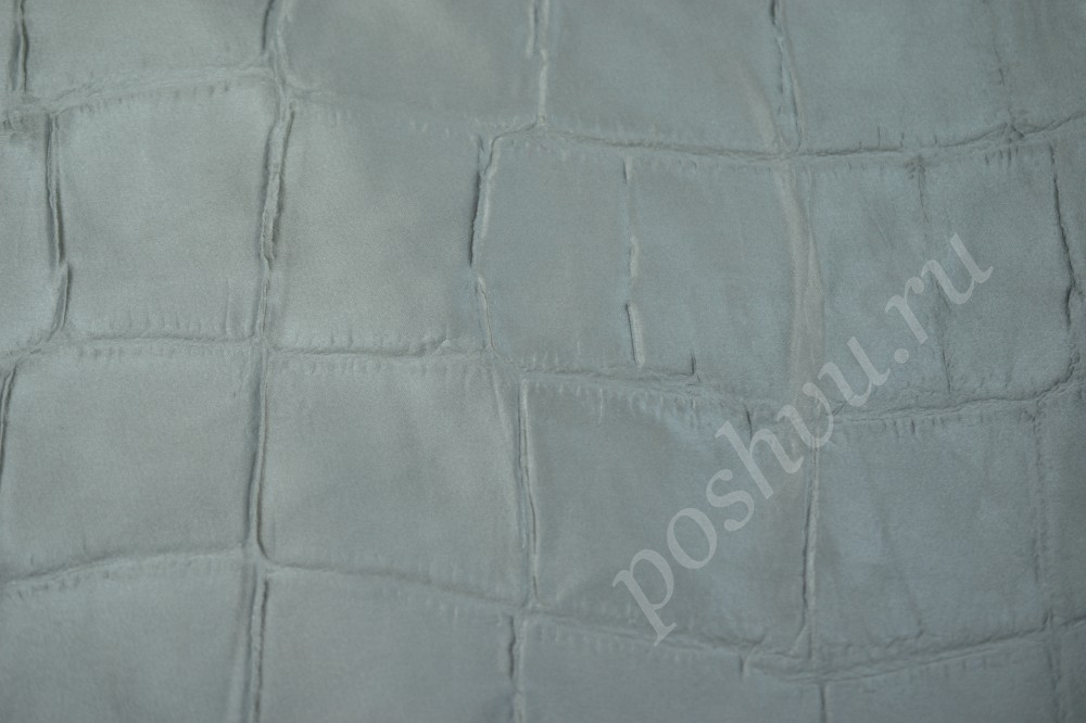 Ткань плащевка Max Mara белого оттенка с тиснением