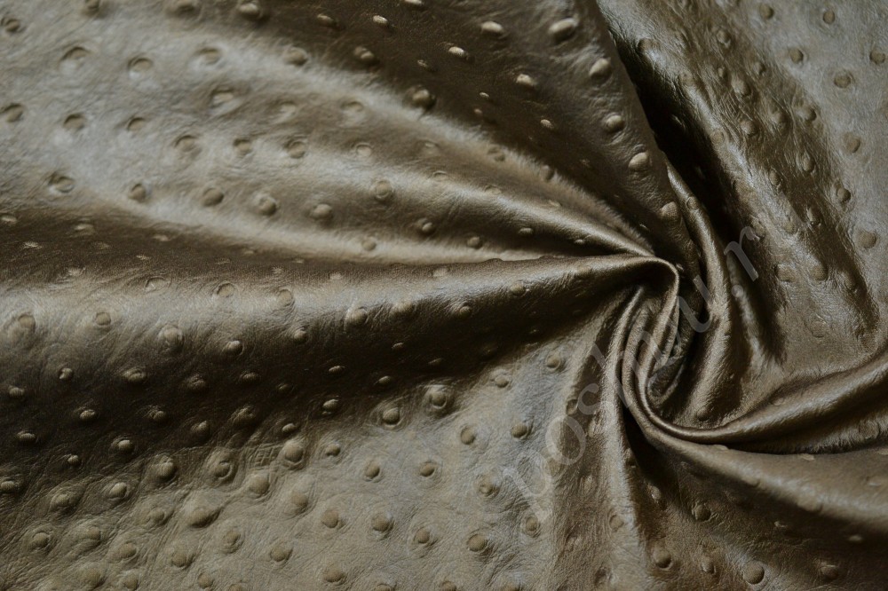 Ткань плащевка Max Mara коричнево-оливкового оттенка