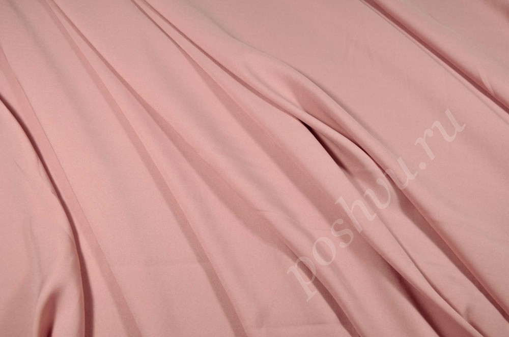 Шёлк однотонный "АРМАНИ" нежно-розового цвета