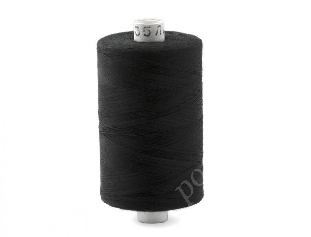Швейные нитки (армированные) 35 ЛЛ 2500 м №6818 (103) черные
