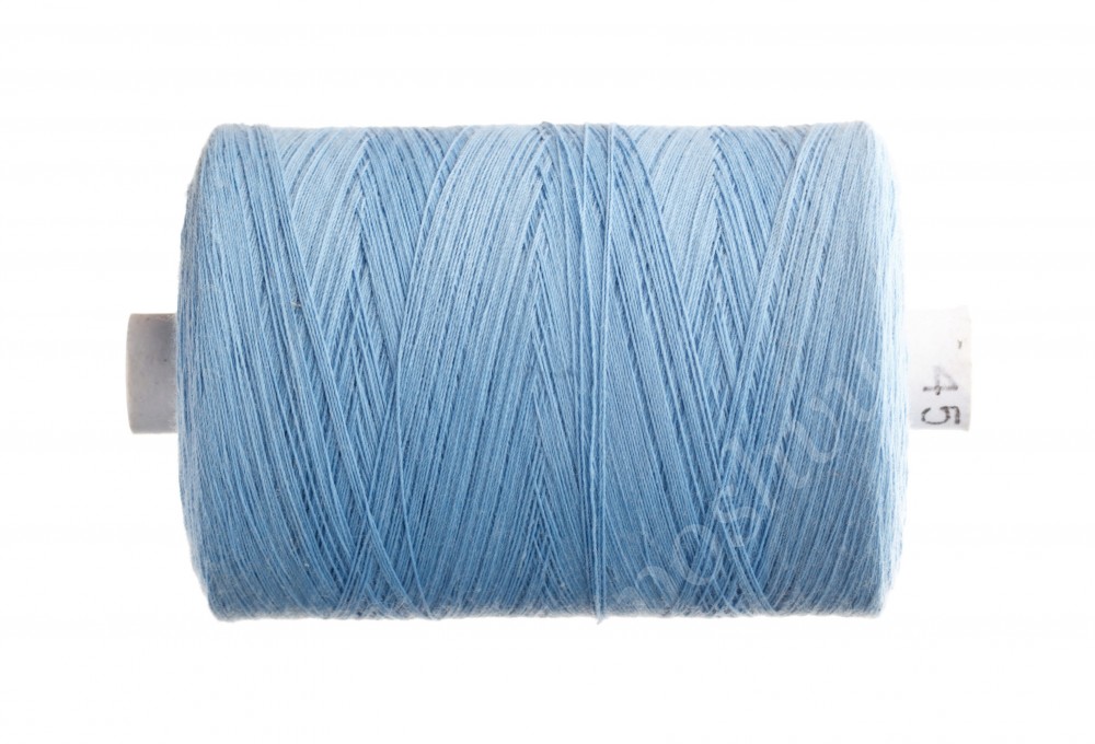 Швейные нитки (армированные) 35 ЛЛ 2500 м №2308 (139) голубой 