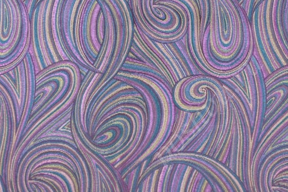 Жакард CYCLON с абстрактным орнаментом Фиолет