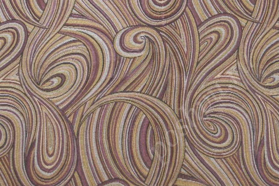 Жакард CYCLON с абстрактным орнаментом Шоколад