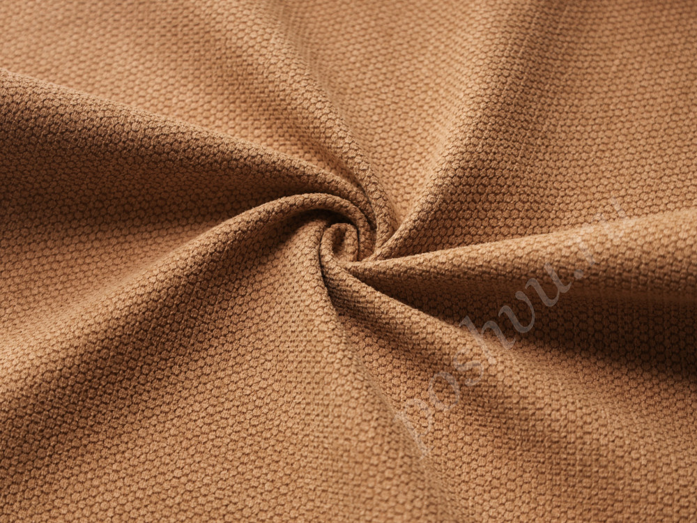 Мебельная ткань шенилл SHAPE коричнево-рыжего цвета 370г/м2