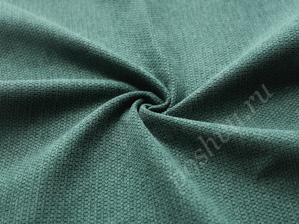 Мебельная ткань шенилл SHAPE зеленого цвета 370г/м2