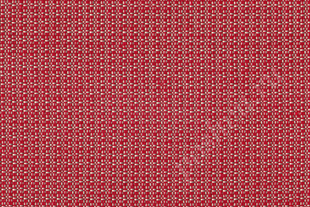 Портьерная ткань жаккард  PALOMA однотонная красного цвета
