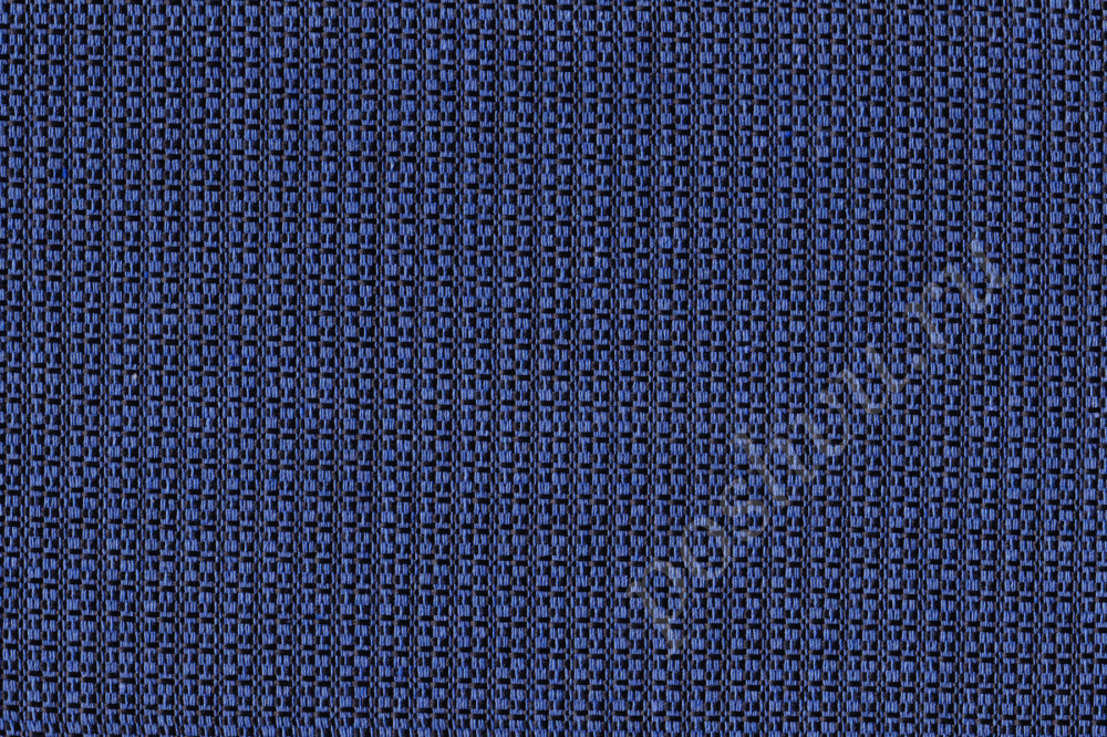 Портьерная ткань жаккард  PALOMA однотонная синего цвета