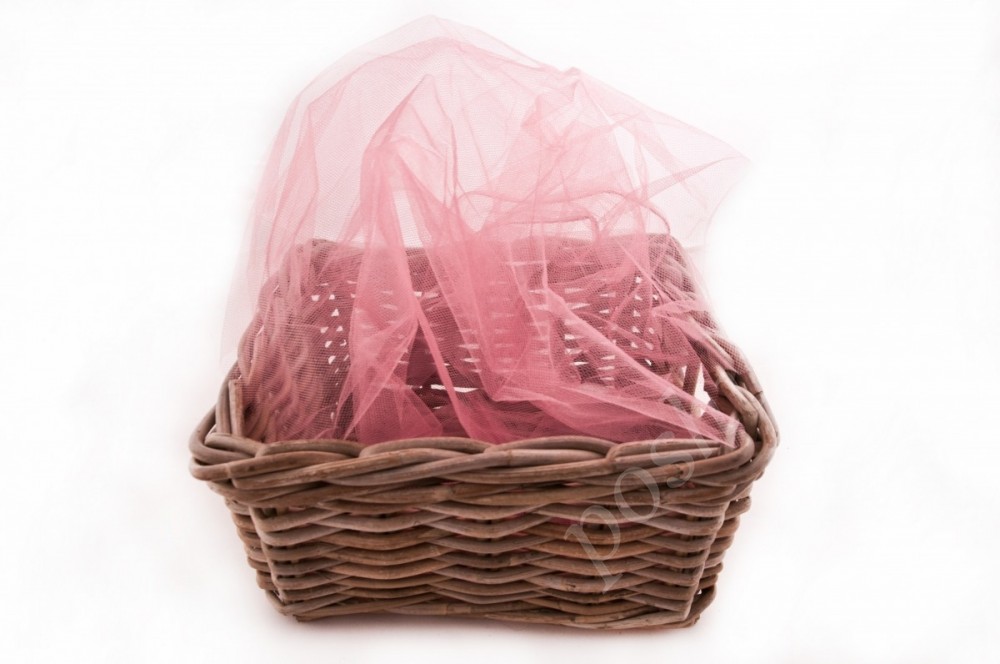 Ткань сетка средней жесткости  нежно-розовая со скидкой