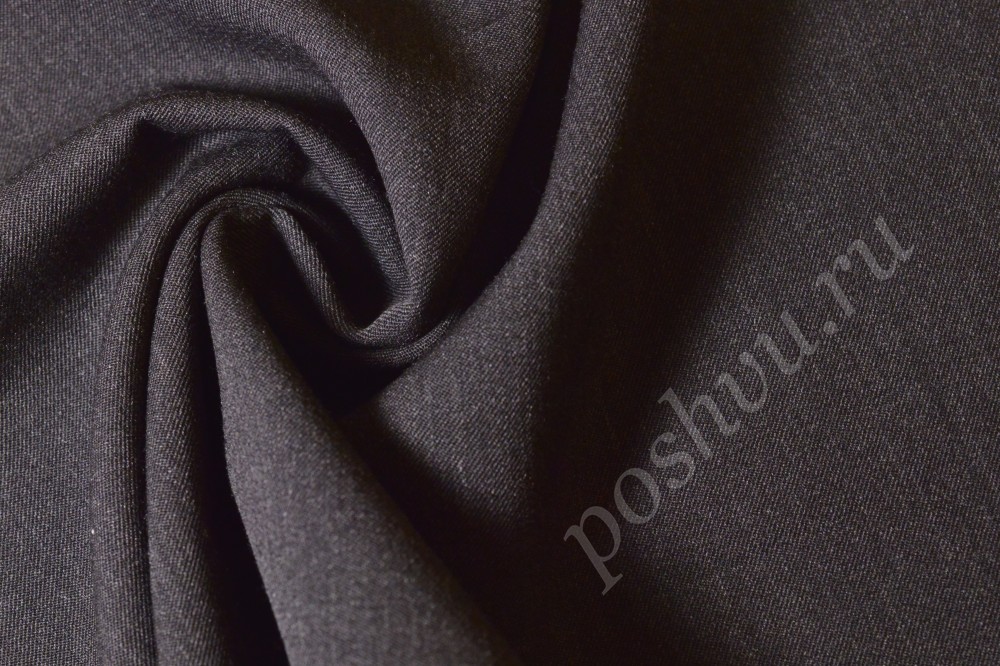 Ткань костюмная тёмно-серого цвета