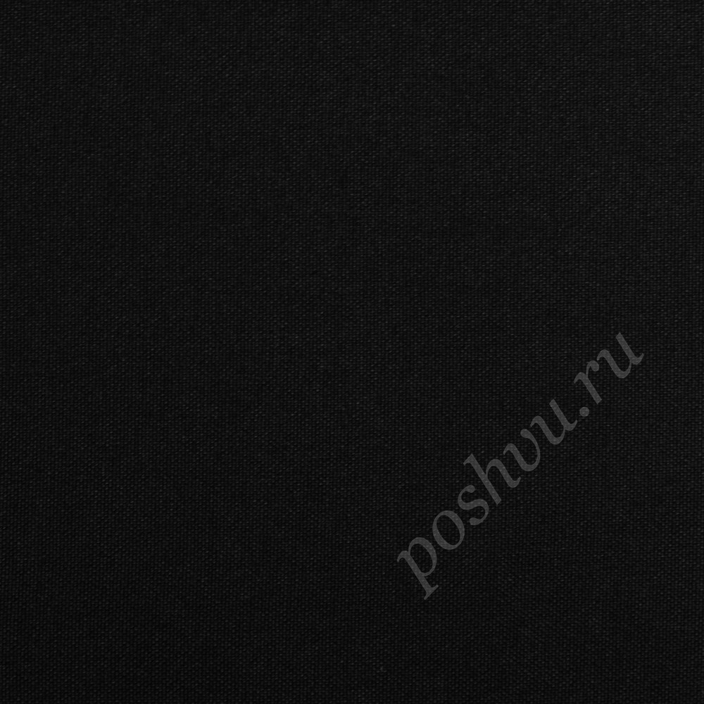 Портьерная ткань под лен GENEVRA черного цвета, выс.300см