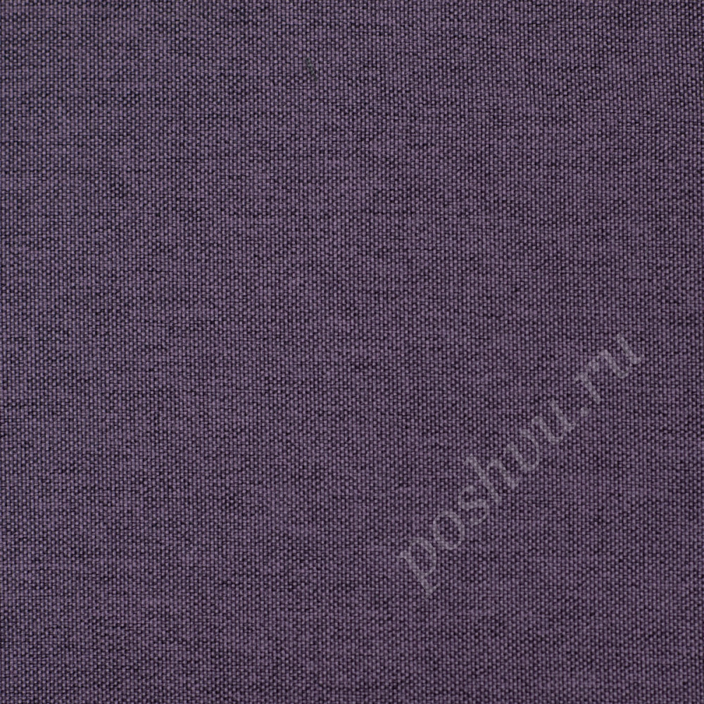 Портьерная ткань под лен GENEVRA фиолетового цвета, выс.300см