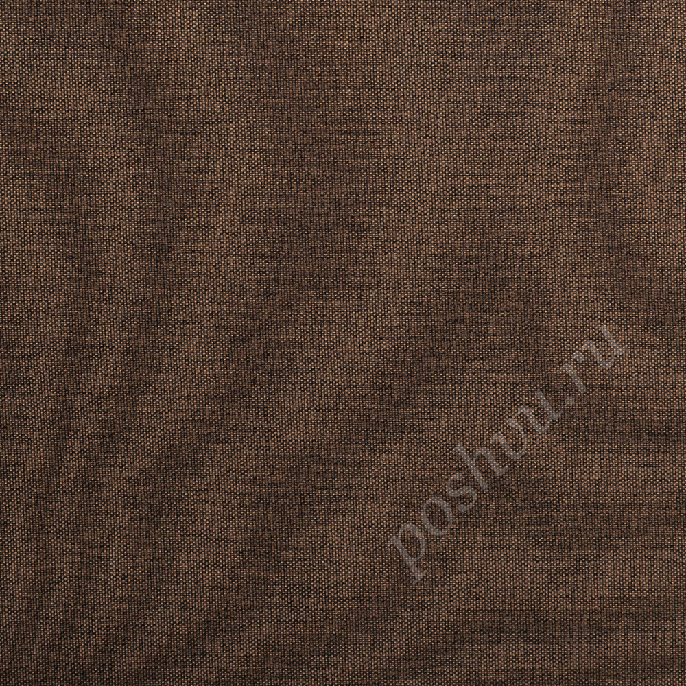 Портьерная ткань под лен GENEVRA коричневого цвета, выс.300см